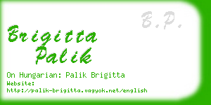 brigitta palik business card